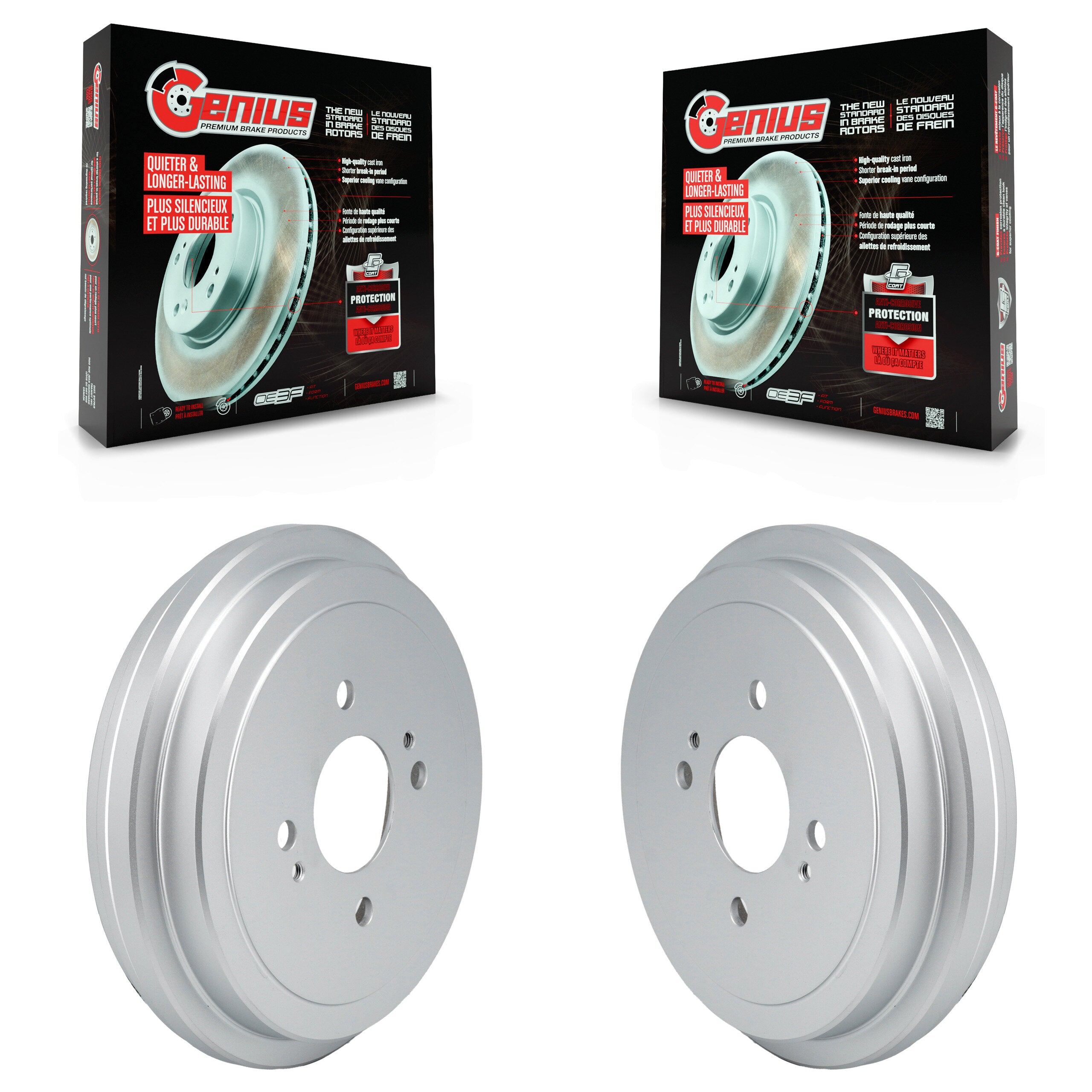 Genius KG-101870 Brake Drum for 2018-2023 Nissan Versa, Nissan Kicks - Rear