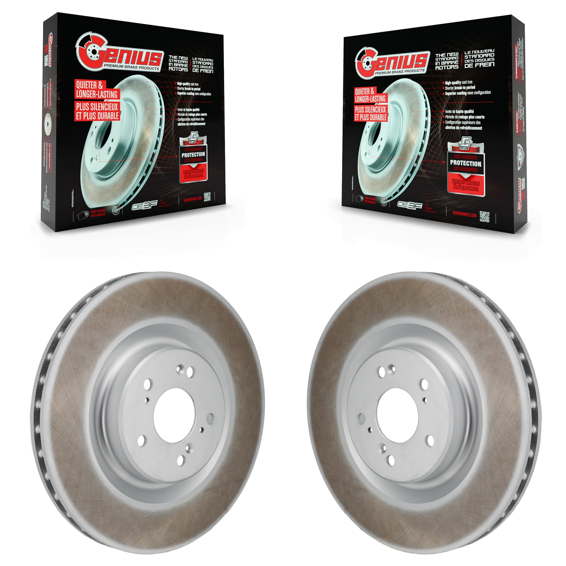 Genius KG-101958 Disc Brake Rotor for 2021-2023 Acura MDX, Acura TLX - Front