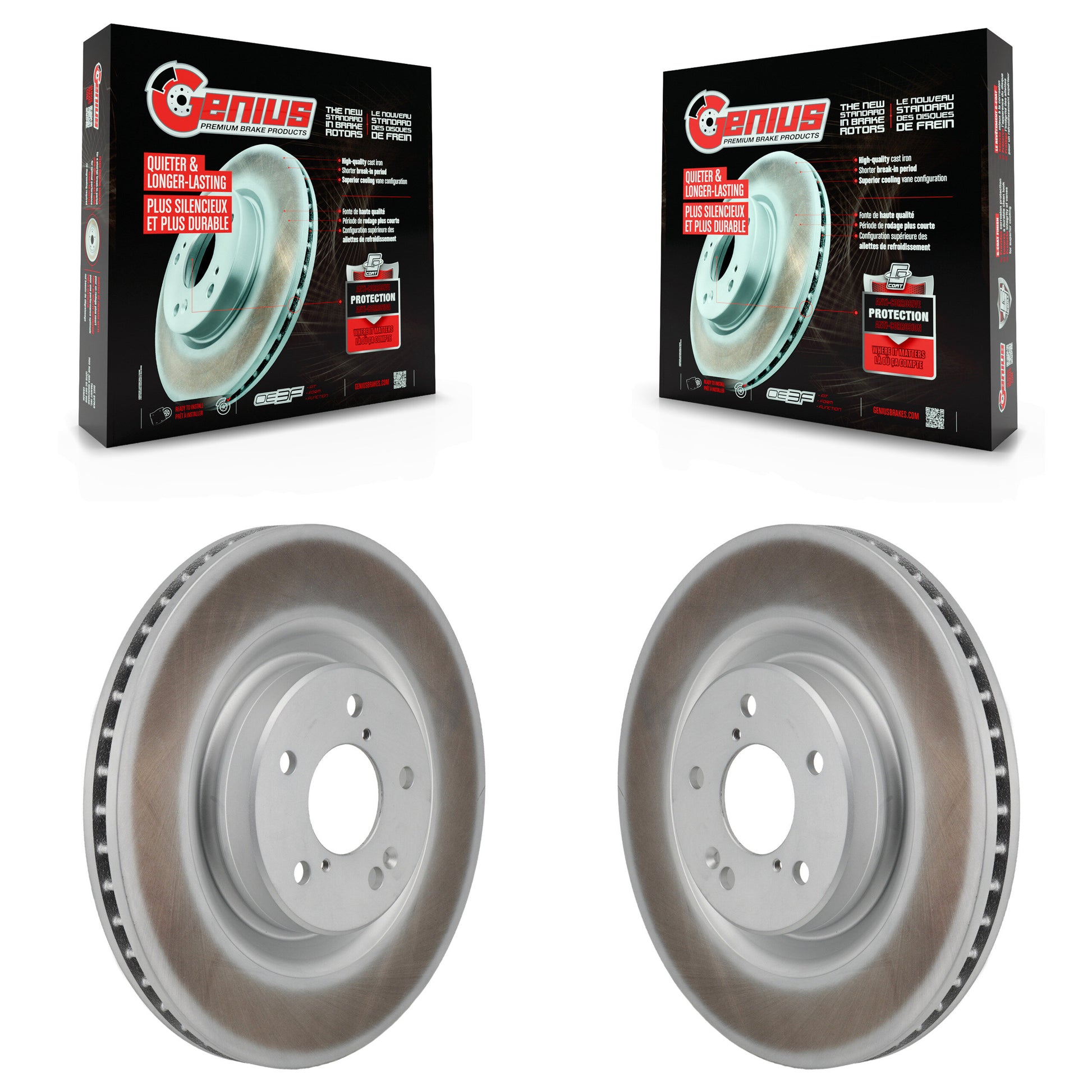 Genius KG-101960 Disc Brake Rotor for 2022-2024 Honda Pilot, Acura MDX - Front