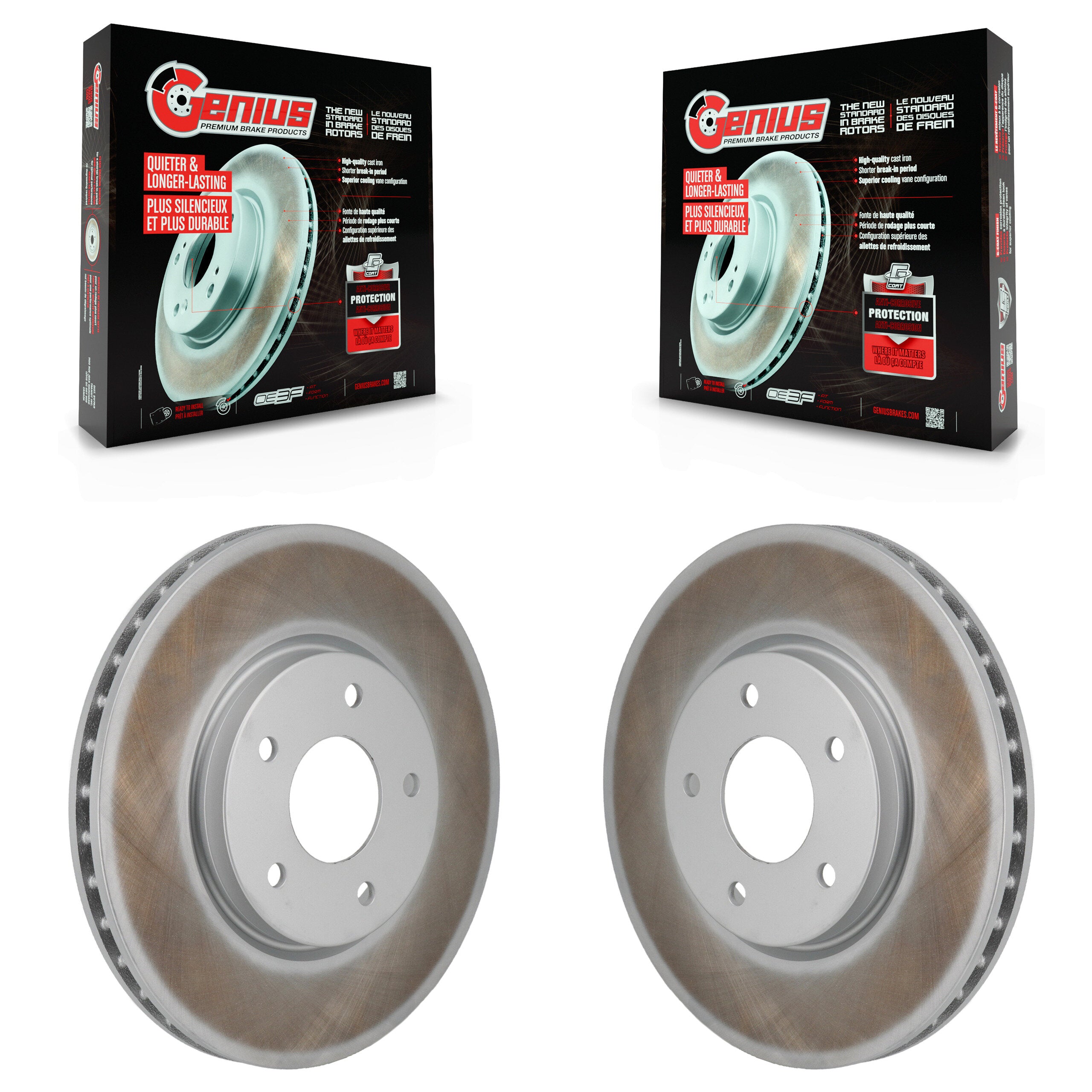 Genius KG-101962 Disc Brake Rotor for 2021-2023 Nissan Rogue - Front