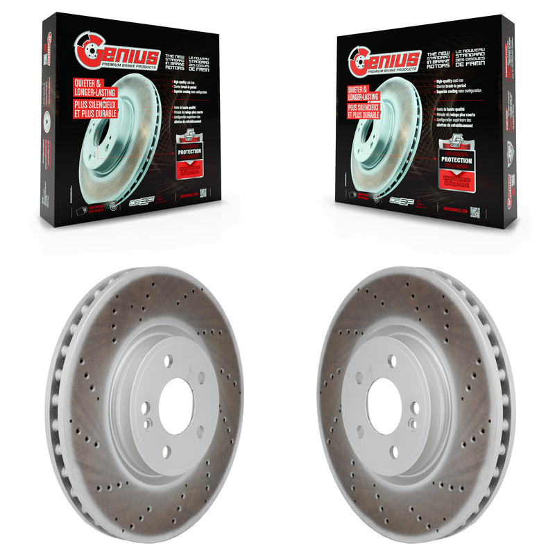Genius KG-101964 Disc Brake Rotor for 2019-2023 Mercedes-Benz EQB 300, Mercedes-Benz EQB 350 and More - Front