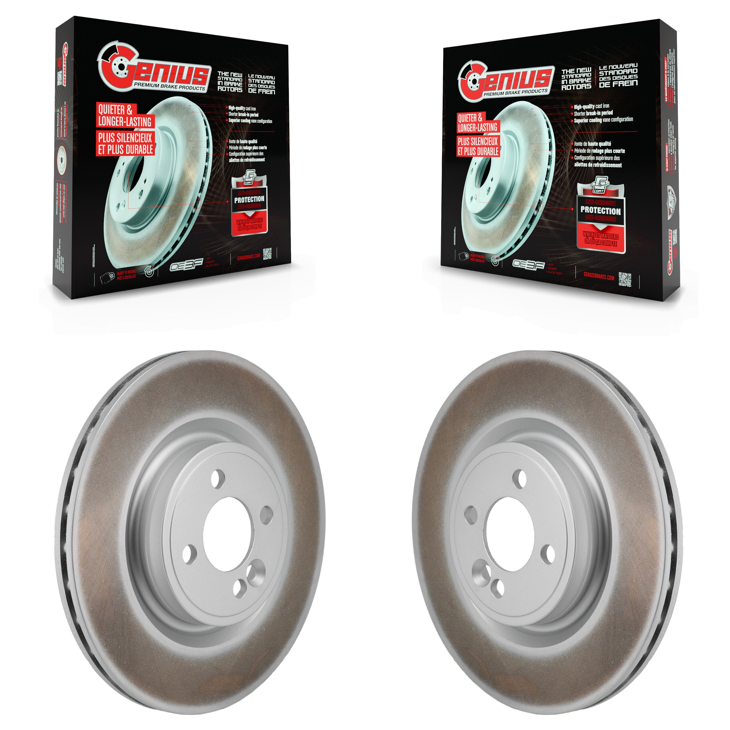 Genius KG-101970 Disc Brake Rotor for 2009-2015 Mini Cooper - Front