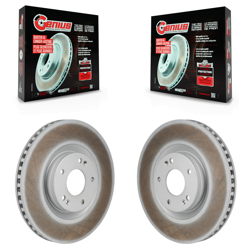 Genius KG-101972 Disc Brake Rotor for 2021-2025 Hyundai Santa Cruz, Hyundai Santa Fe, Kia Sorento - Front