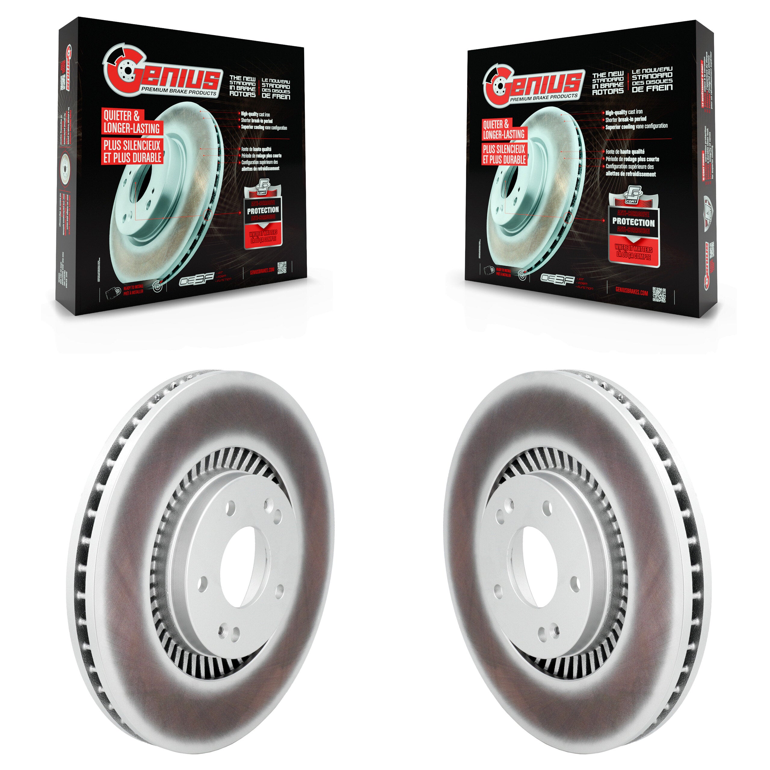 Genius KG-101986 Disc Brake Rotor for 2022-2025 Kia Carnival - Front