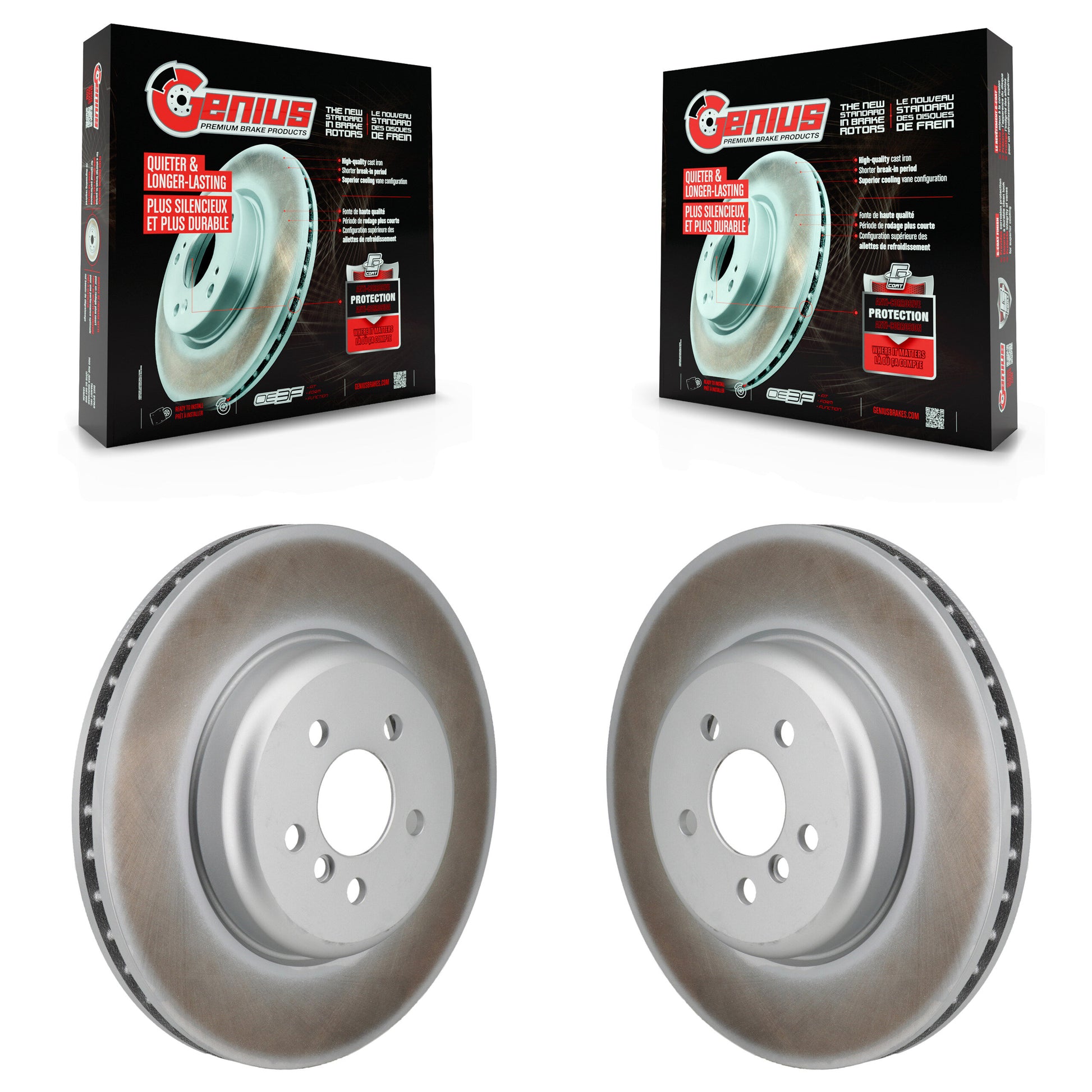Genius KG-101989 Disc Brake Rotor for 2017-2024 BMW i4, BMW X6 and More - Front