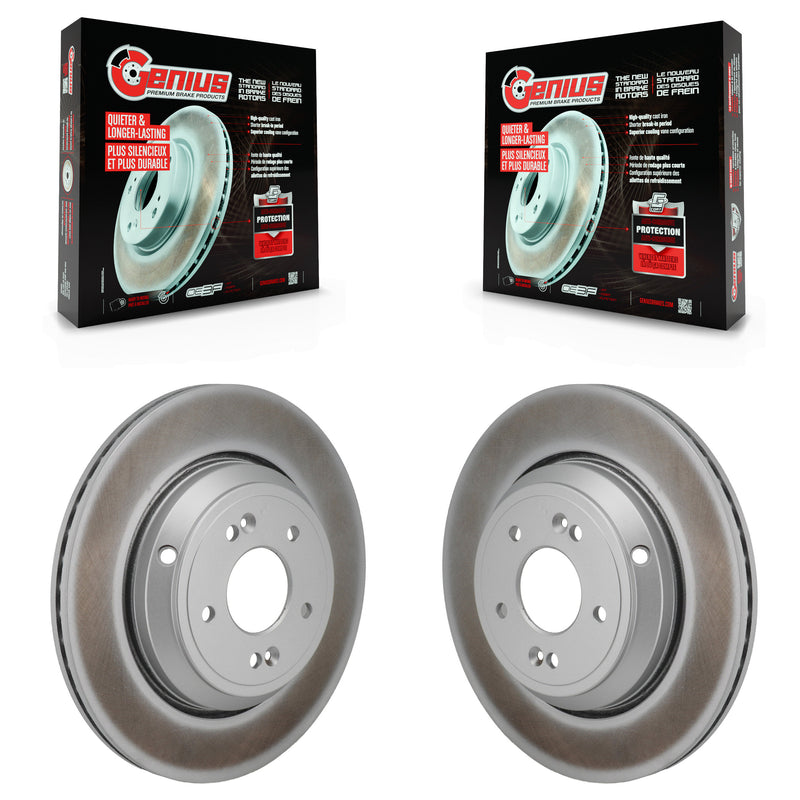 Genius KG-102013 Disc Brake Rotor for 2018-2023 Genesis G70, Kia Stinger, Genesis G80 - Rear