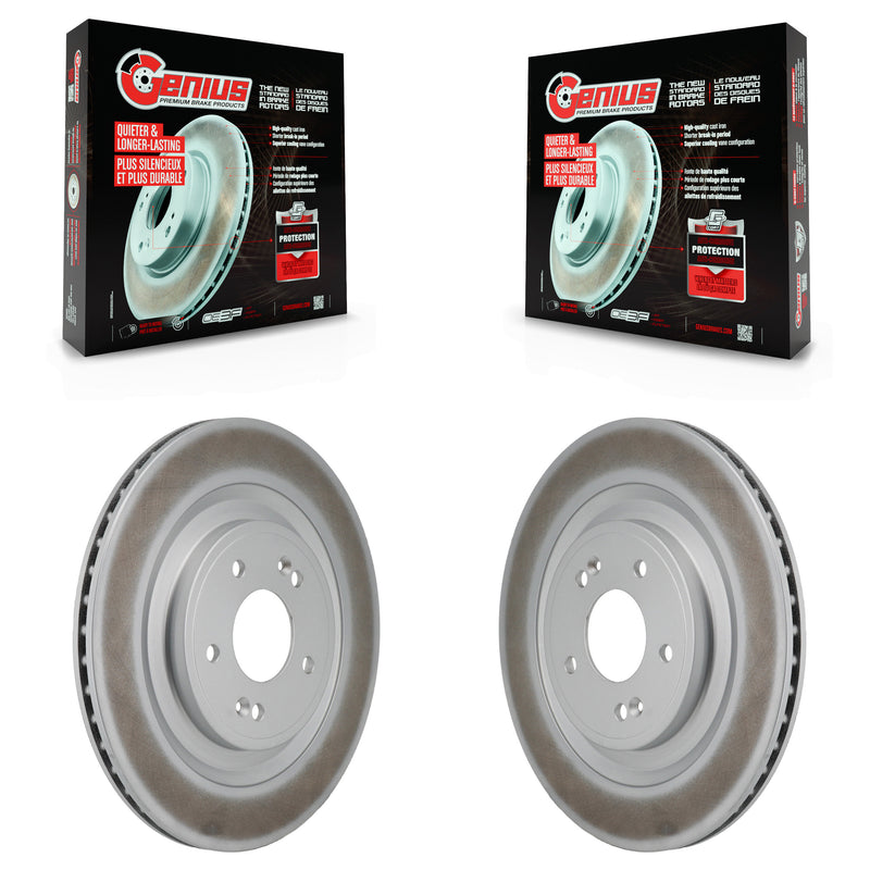 Genius KG-102016 Disc Brake Rotor for 2021-2025 Hyundai Santa Fe, Kia Sorento - Rear