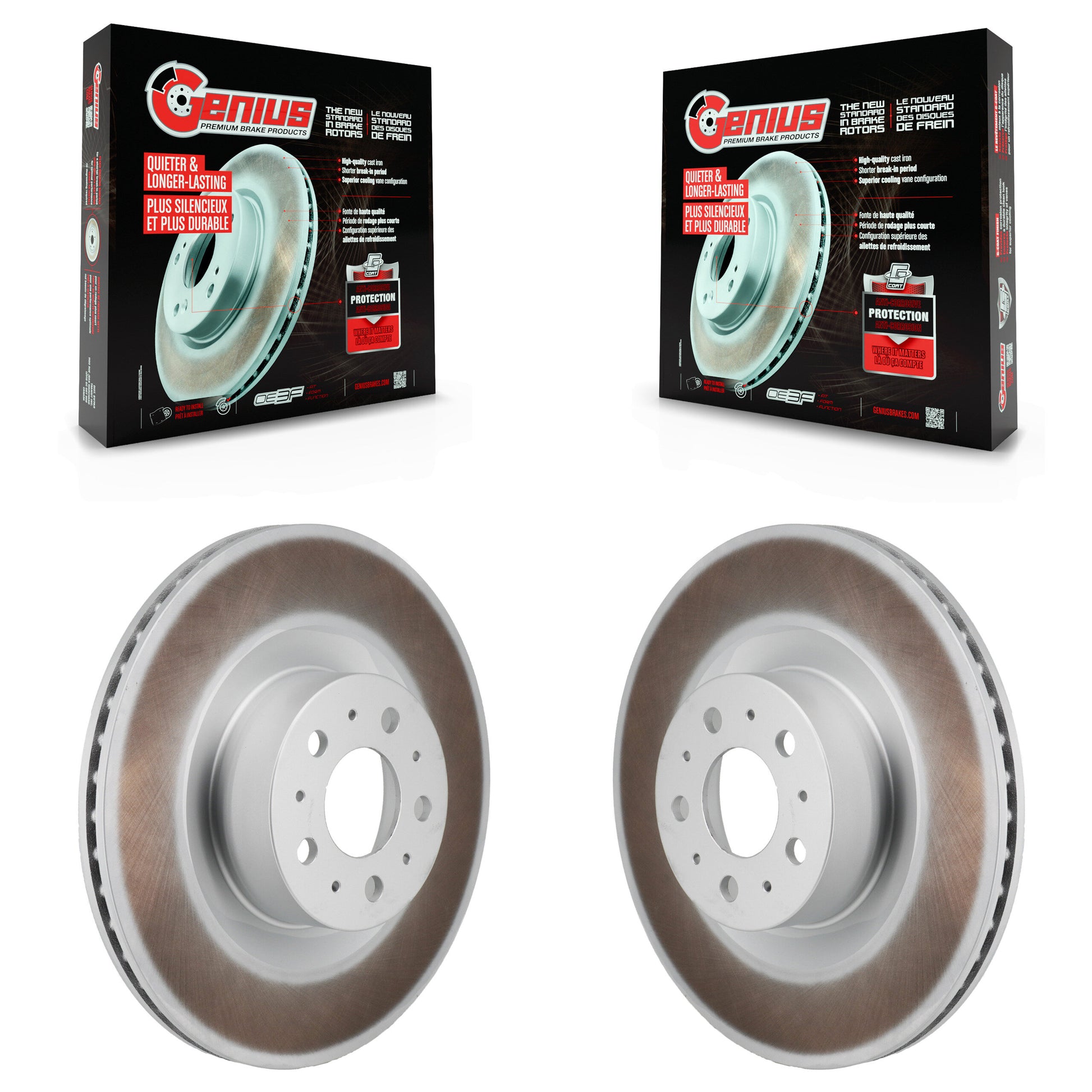Genius KG-102029 Disc Brake Rotor for 2020-2025 Tesla Y - Rear