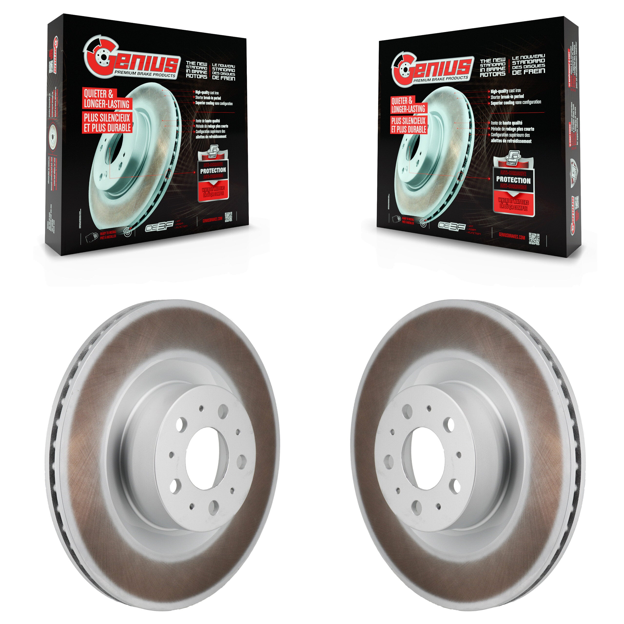Genius KG-102029 Disc Brake Rotor for 2020-2025 Tesla Y - Rear