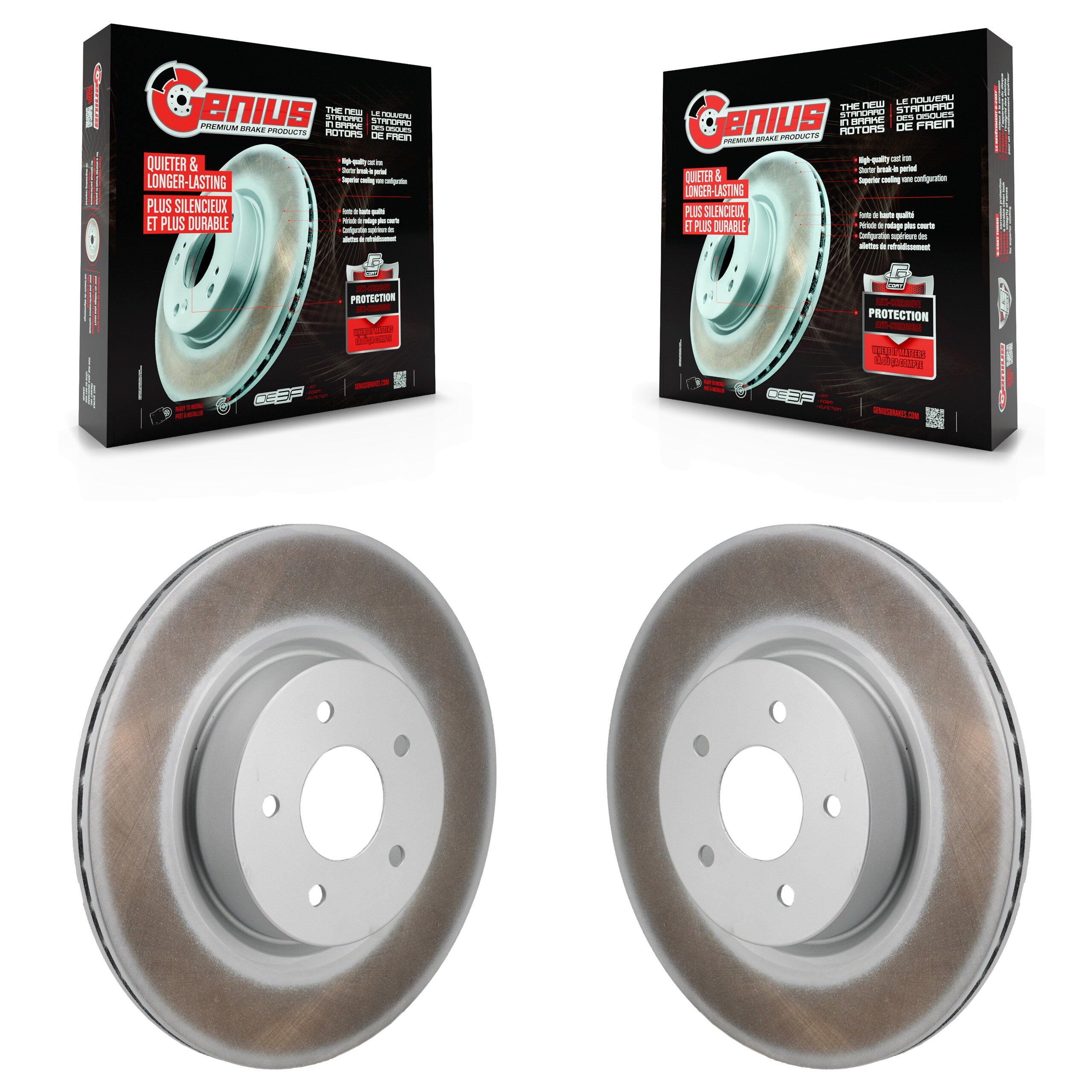 Genius KG-102031 Disc Brake Rotor for 2022-2023 Nissan ARIYA, INFINITI QX60 and More - Rear