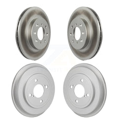 Genius KG-102033 Disc Brake Rotor and Hub Assembly for 2013-2014 Honda Fit - Front and Rear