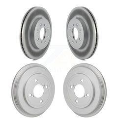 Genius KG-102034 Disc Brake Rotor and Hub Assembly for 2015-2020 Honda Fit - Front and Rear