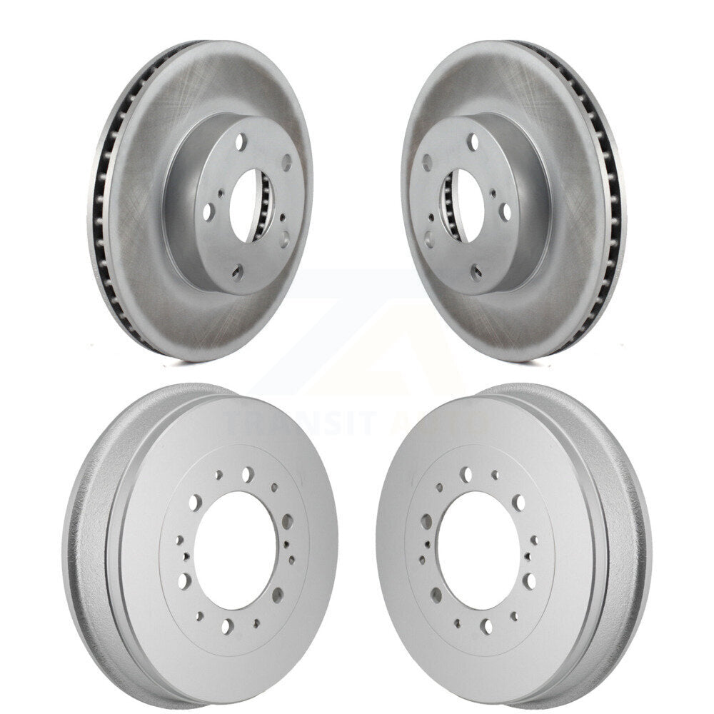Genius KG-102037 Disc Brake Rotor and Hub Assembly for 2015 Toyota Tacoma - Front and Rear