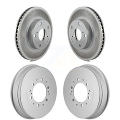 Genius KG-102037 Disc Brake Rotor and Hub Assembly for 2015 Toyota Tacoma - Front and Rear