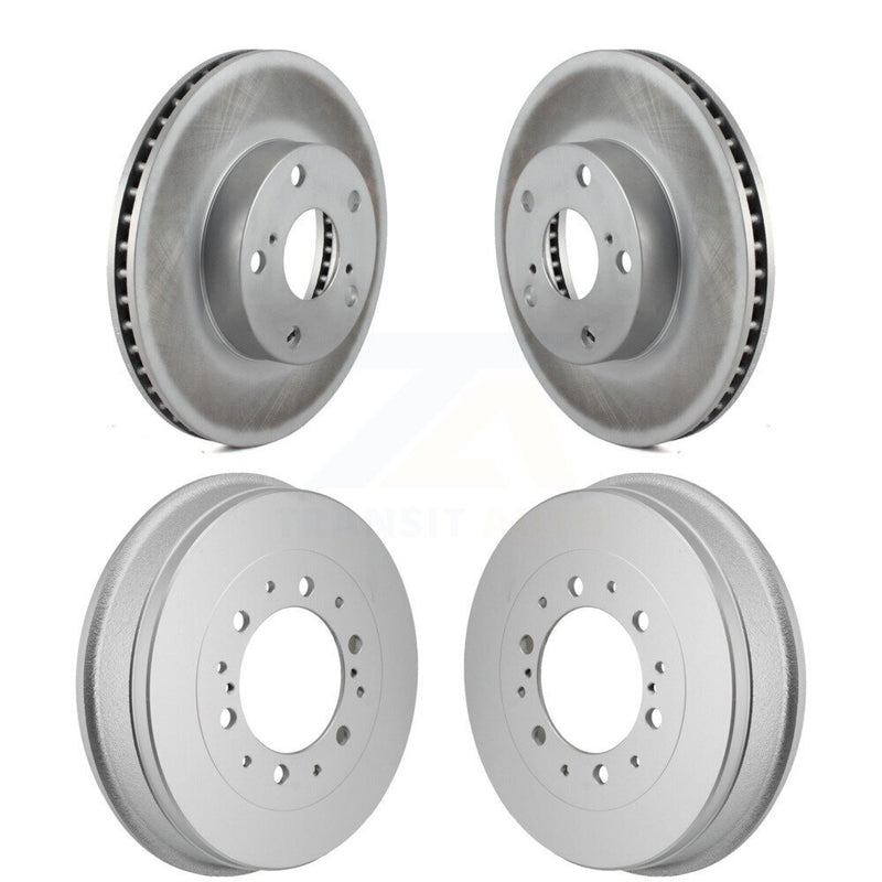 Genius KG-102037 Disc Brake Rotor and Hub Assembly for 2015 Toyota Tacoma - Front and Rear