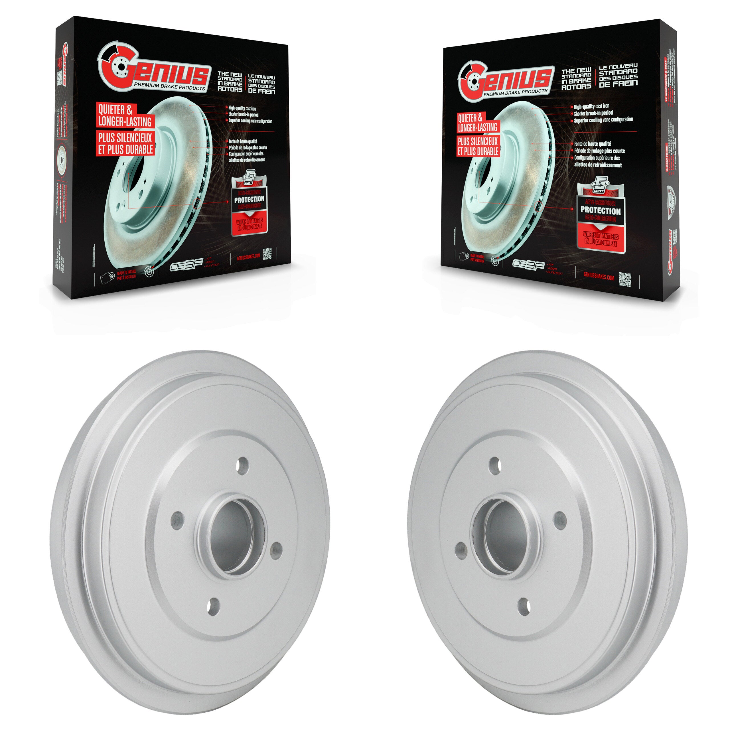 Genius KG-102041 Brake Drum for 2012-2019 Nissan Micra, Nissan Versa Note, Nissan Versa - Rear