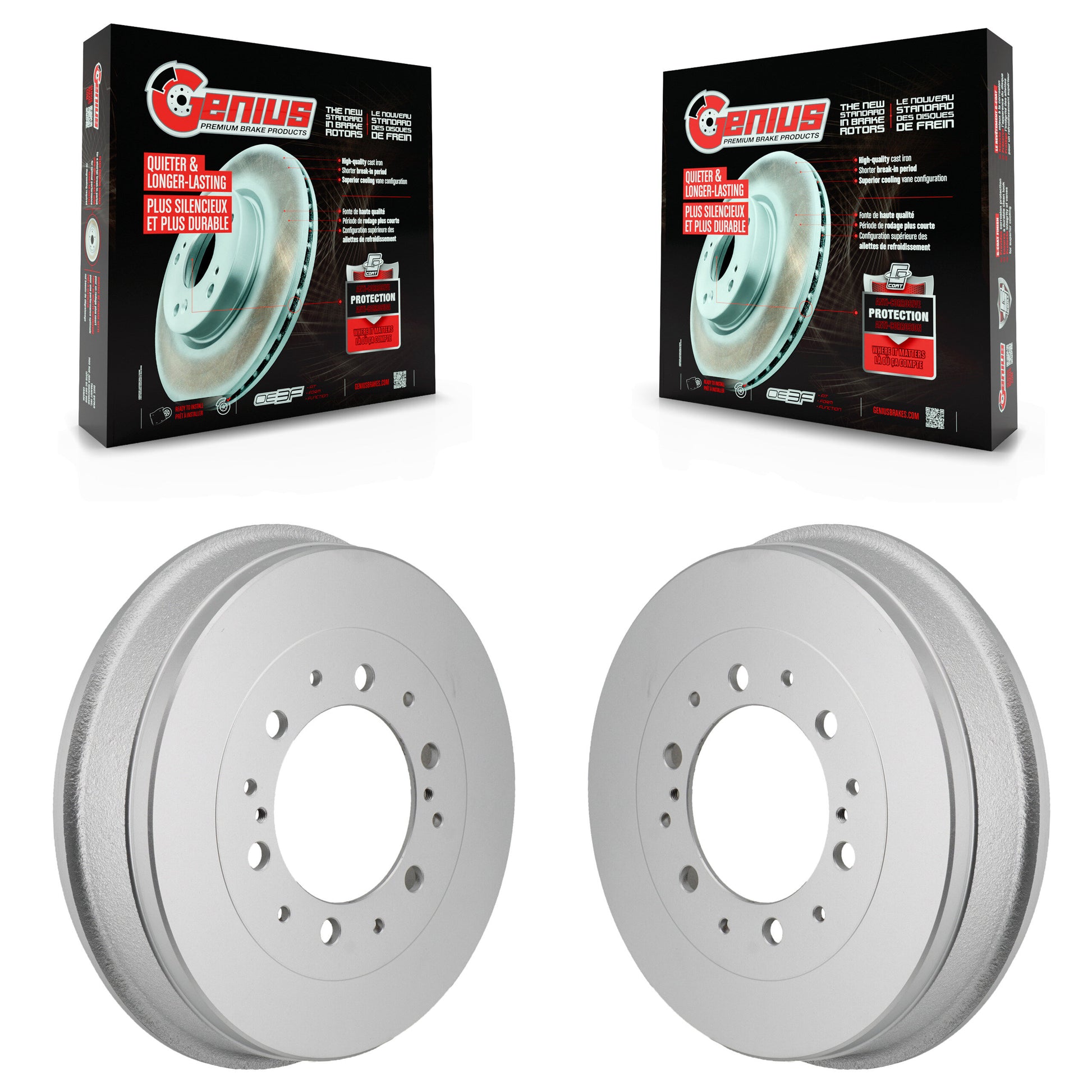 Genius KG-102042 Brake Drum for 2005-2023 Toyota Tacoma - Rear