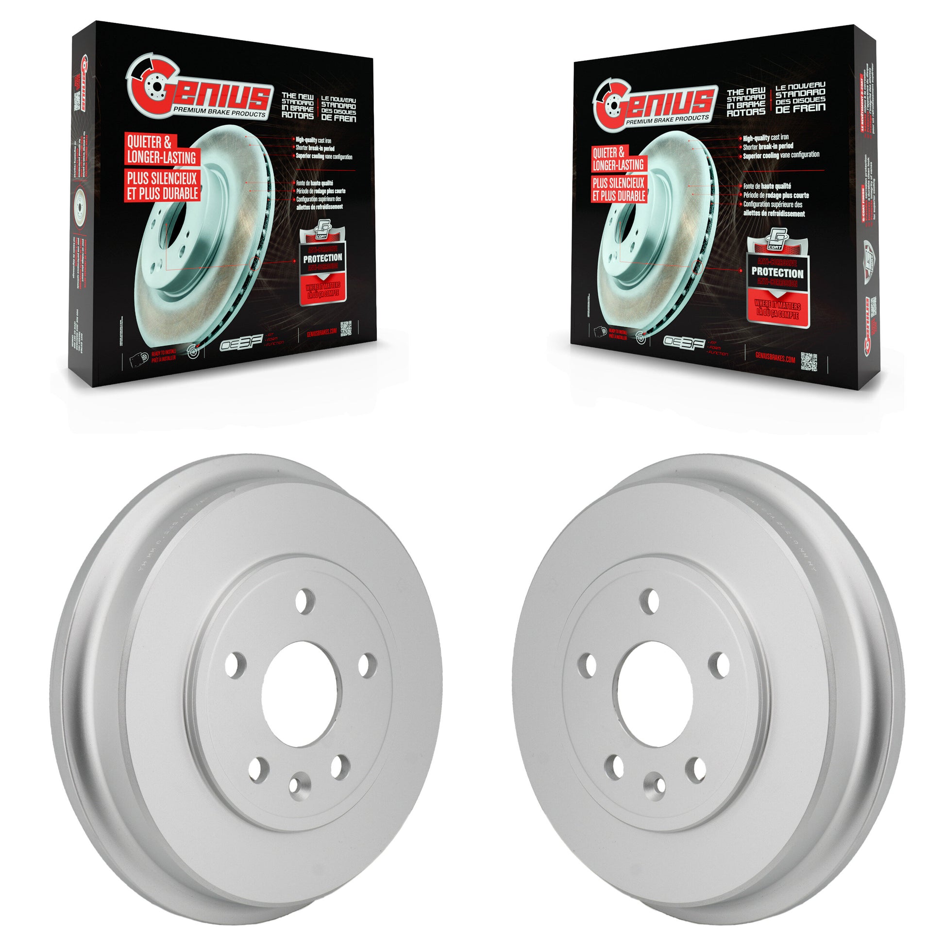 Genius KG-102043 Brake Drum for 2012-2022 Chevrolet Trax, Chevrolet Sonic - Rear