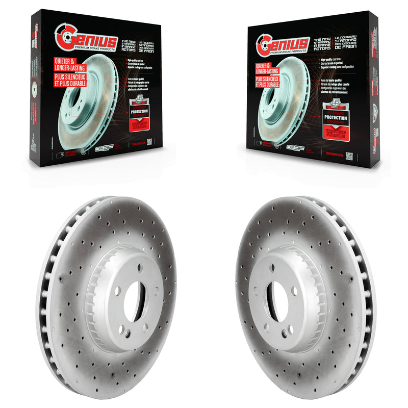 Genius KG-102049 Disc Brake Rotor for 2015-2021 Mercedes-Benz GLC300, Mercedes-Benz C300 and More - Front