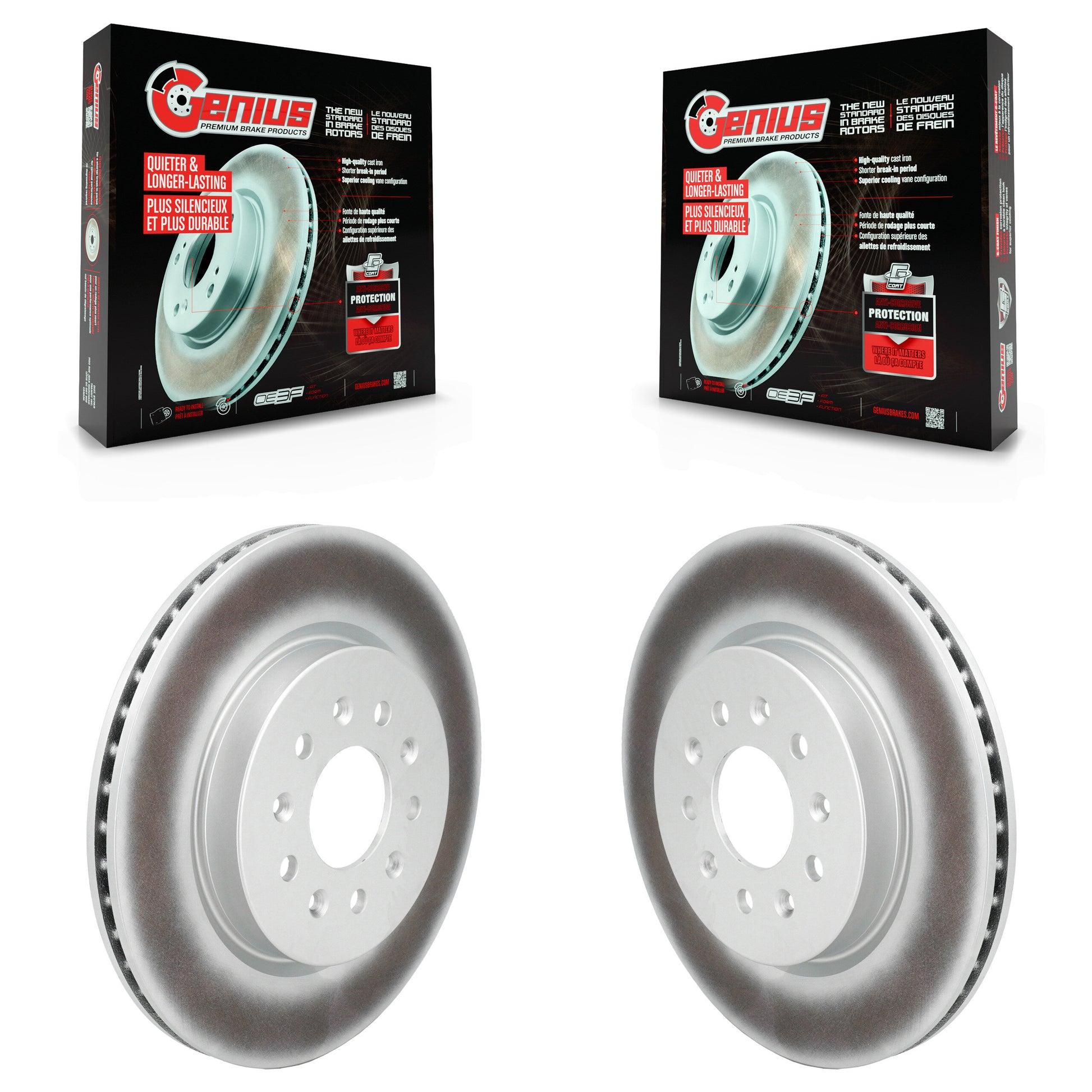 Genius KG-102053 Disc Brake Rotor for 2020-2024 Cadillac CT4 - Rear