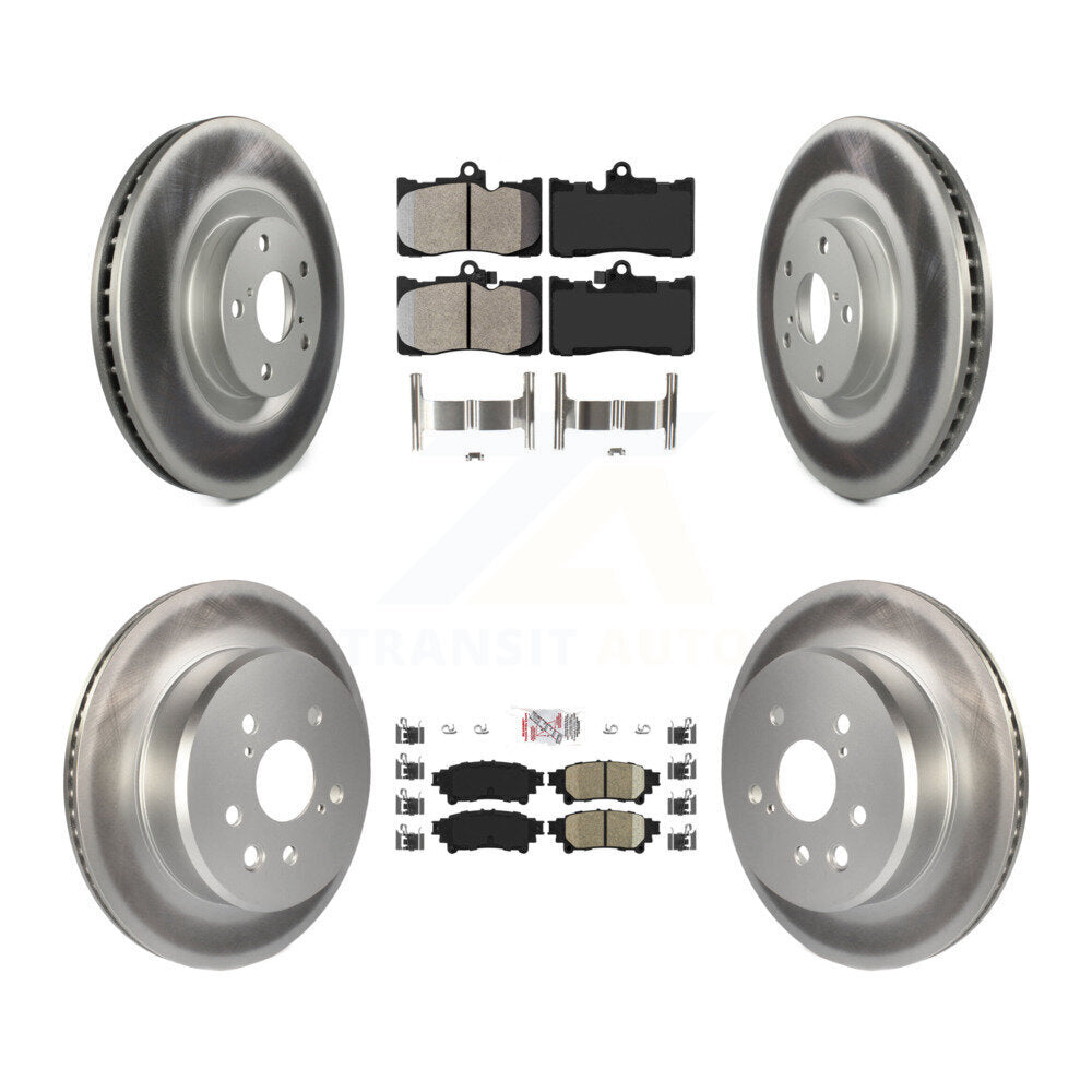 Transit Auto KGA-100003 Disc Brake Kit for 2013-2020 Lexus IS350, Lexus GS300 and More - Front and Rear