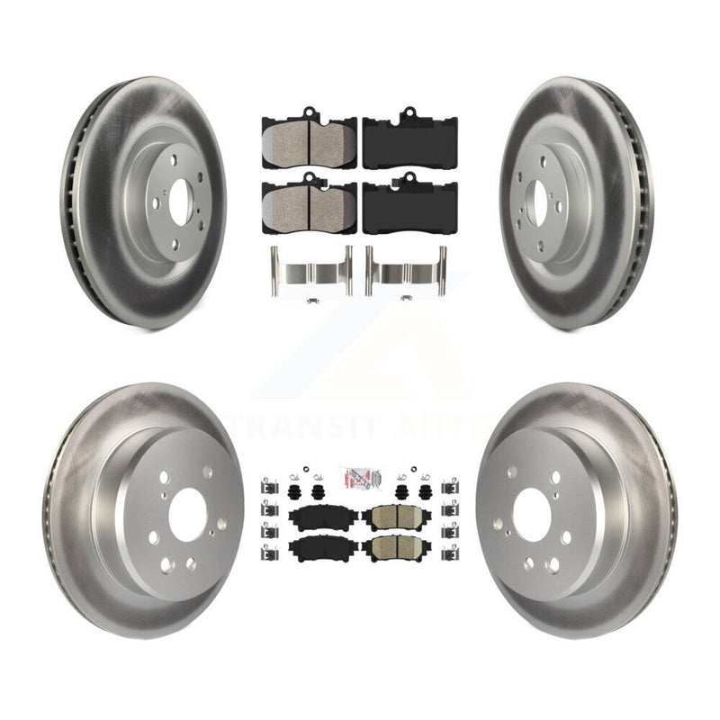 Transit Auto KGA-100004 Disc Brake Kit for 2013-2020 Lexus IS350, Lexus GS300 and More - Front and Rear