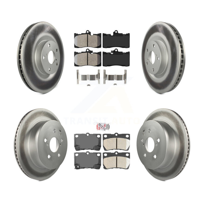 Transit Auto KGA-100009 Disc Brake Kit for 2007-2013 Lexus IS350, Lexus GS350 and More - Front and Rear