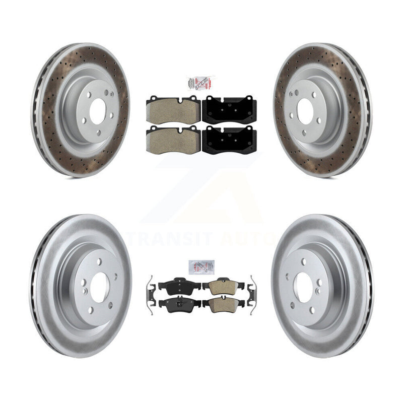 Transit Auto KGA-101055 Disc Brake Kit for 2007-2014 Mercedes-Benz S350, Mercedes-Benz S550 and More - Front and Rear