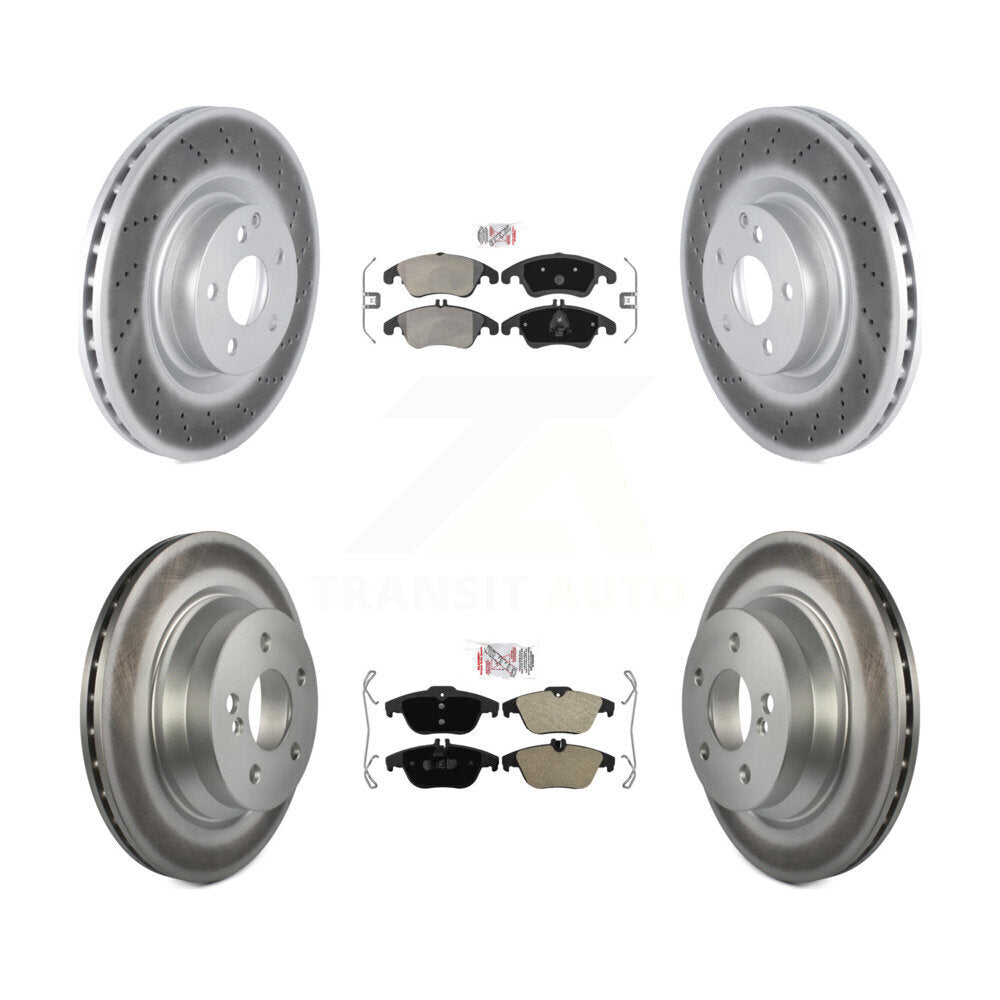Transit Auto KGA-101070 Disc Brake Kit for 2015 Mercedes-Benz E400 - Front and Rear