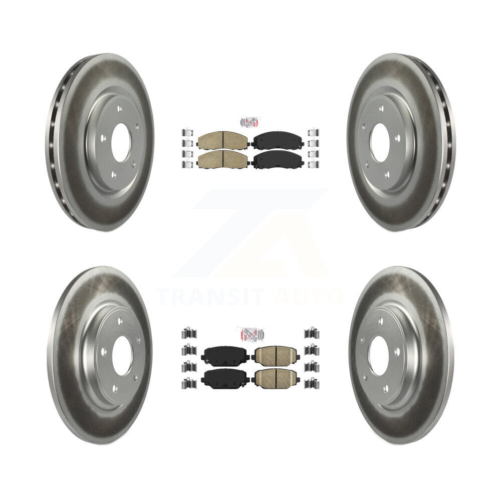 Transit Auto KGA-101078 Disc Brake Kit for 2012-2020 Dodge Grand Caravan, Dodge Journey and More - Front and Rear