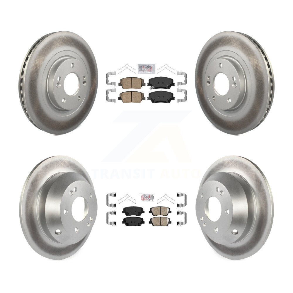 Transit Auto KGA-101109 Disc Brake Kit for 2016-2020 Hyundai Santa Fe Sport, Kia Sorento - Front and Rear