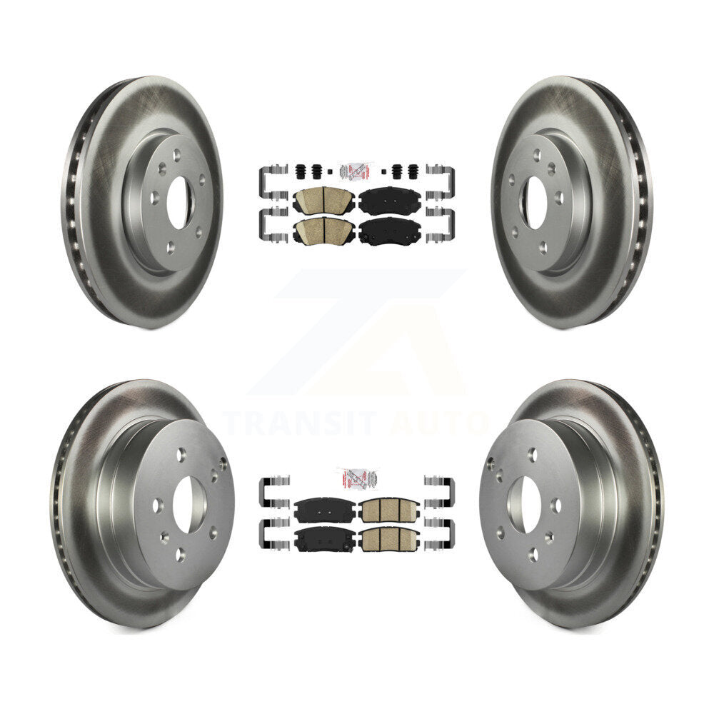 Transit Auto KGA-101123 Disc Brake Kit for 2010-2017 GMC Terrain, Chevrolet Equinox - Front and Rear