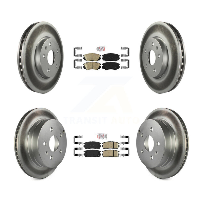 Transit Auto KGA-101124 Disc Brake Kit for 2010-2017 GMC Terrain, Chevrolet Equinox - Front and Rear