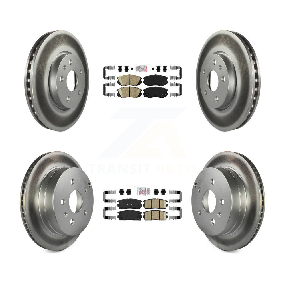 Transit Auto KGA-101125 Disc Brake Kit for 2010-2017 GMC Terrain, Chevrolet Equinox - Front and Rear