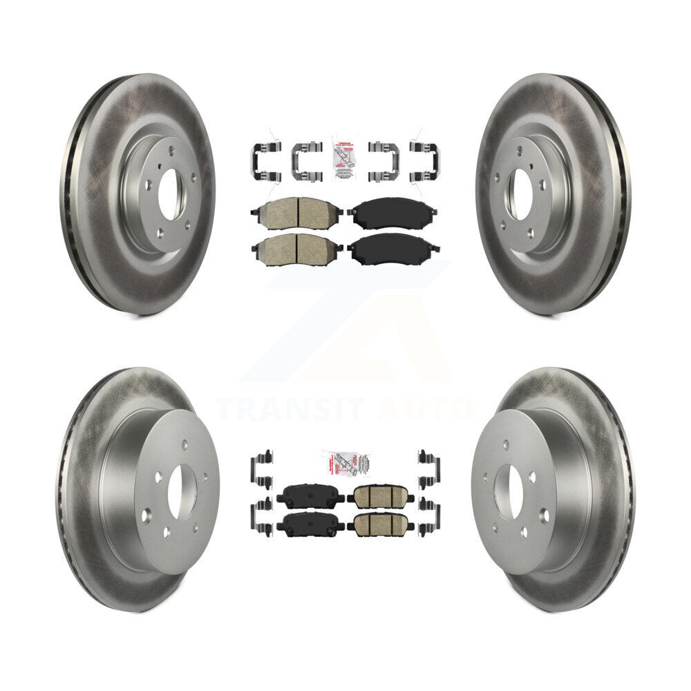 Transit Auto KGA-101133 Disc Brake Kit for 2011-2014 Nissan Murano - Front and Rear
