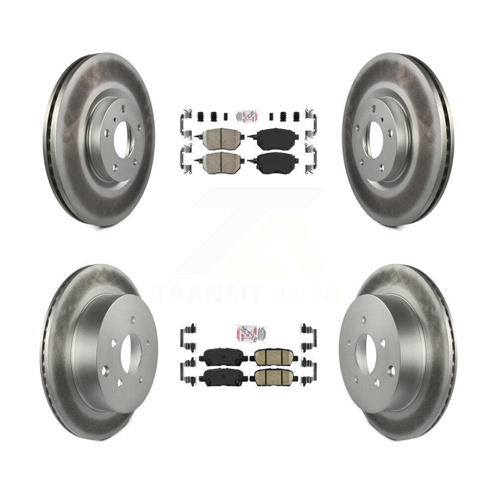Transit Auto KGA-101134 Disc Brake Kit for 2009-2012 Nissan Murano - Front and Rear