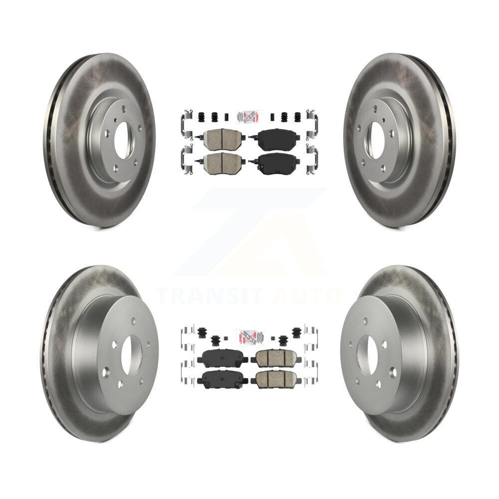 Transit Auto KGA-101137 Disc Brake Kit for 2009-2012 Nissan Murano - Front and Rear