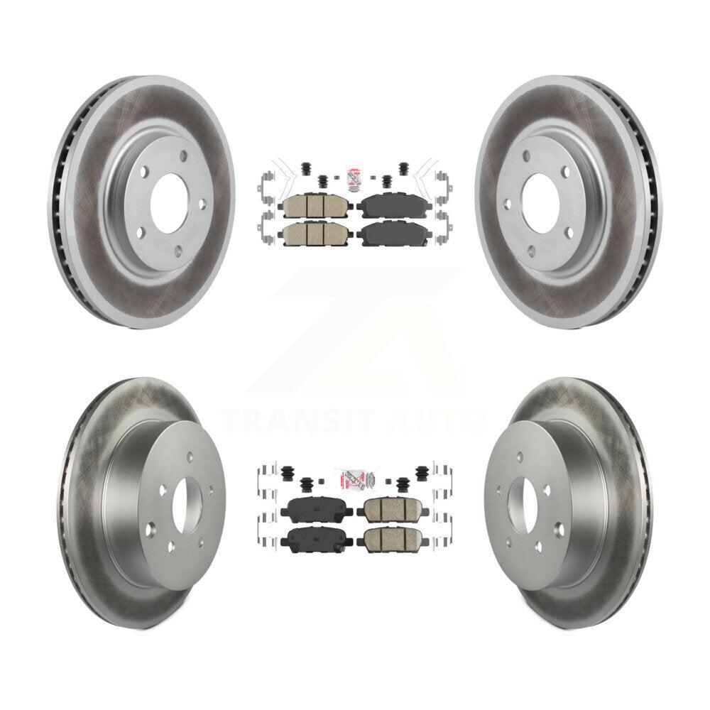 Transit Auto KGA-101140 Disc Brake Kit for 2011-2017 Nissan Quest - Front and Rear