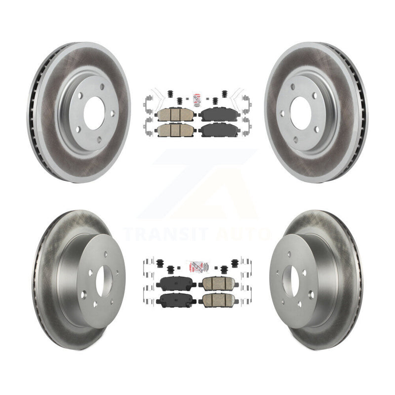 Transit Auto KGA-101140 Disc Brake Kit for 2011-2017 Nissan Quest - Front and Rear