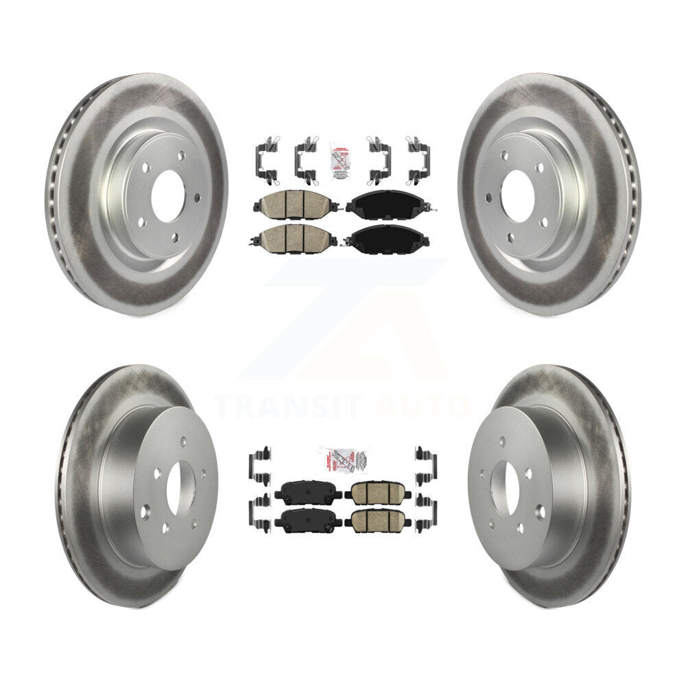 Transit Auto KGA-101143 Disc Brake Kit for 2013-2022 Nissan Murano, INFINITI JX35, Nissan Pathfinder - Front and Rear