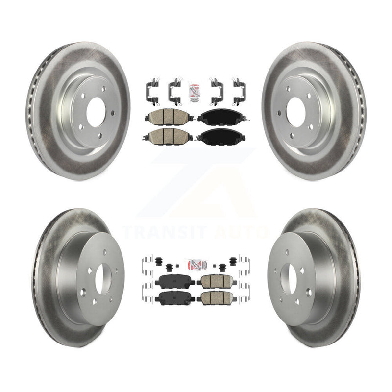 Transit Auto KGA-101145 Disc Brake Kit for 2013-2022 Nissan Murano, INFINITI JX35, Nissan Pathfinder - Front and Rear