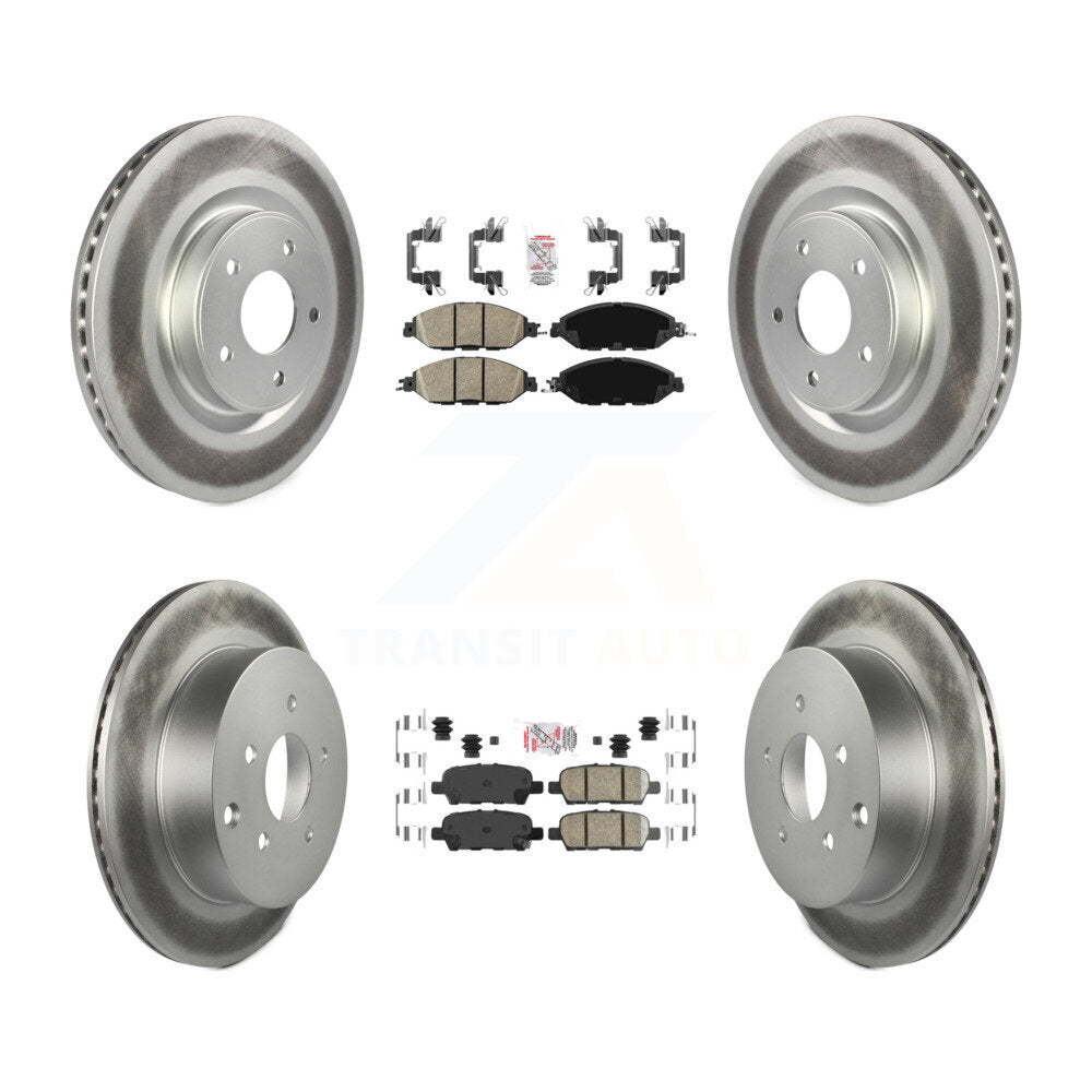 Transit Auto KGA-101146 Disc Brake Kit for 2013-2022 Nissan Murano, INFINITI JX35, Nissan Pathfinder - Front and Rear