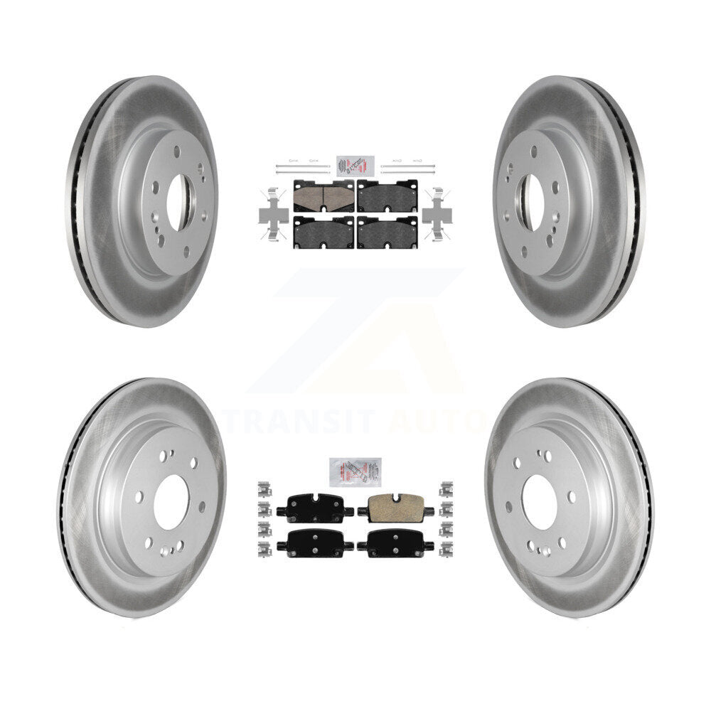 Transit Auto KGA-101156 Disc Brake Kit for 2019-2024 Chevrolet Silverado 1500 LTD, GMC Sierra 1500 Limited and More - Front and Rear