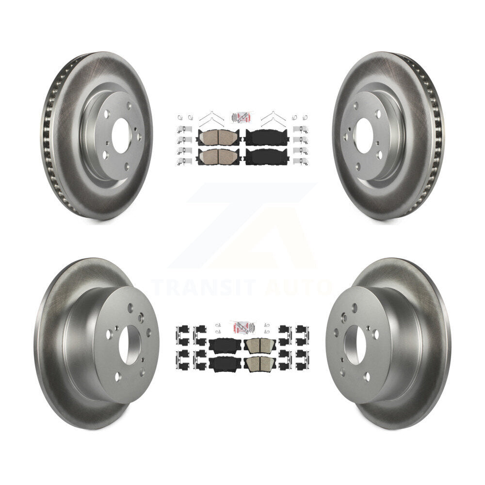 Transit Auto KGA-101182 Disc Brake Kit for 2012-2018 Lexus ES300h, Lexus ES350 and More - Front and Rear