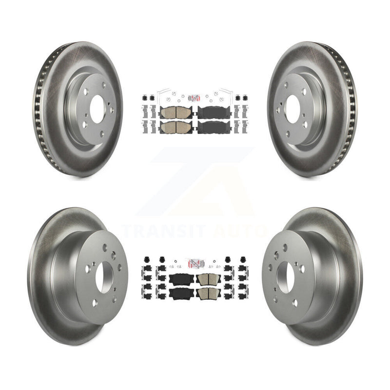 Transit Auto KGA-101185 Disc Brake Kit for 2012-2018 Lexus ES300h, Lexus ES350 and More - Front and Rear