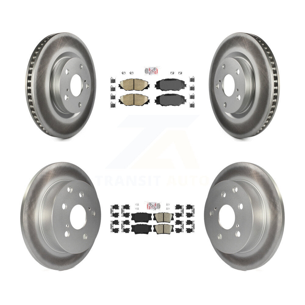 Transit Auto KGA-101187 Disc Brake Kit for 2006-2018 Toyota RAV4 - Front and Rear