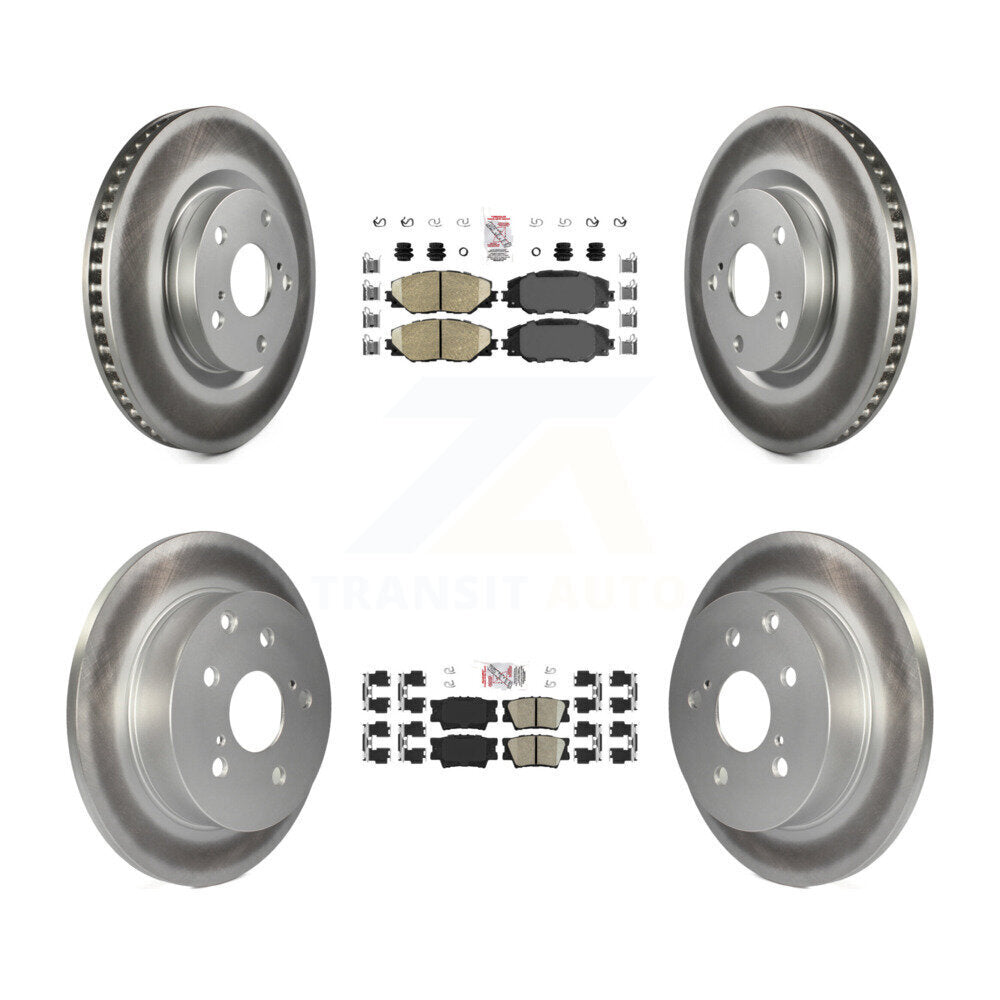 Transit Auto KGA-101188 Disc Brake Kit for 2006-2018 Toyota RAV4 - Front and Rear