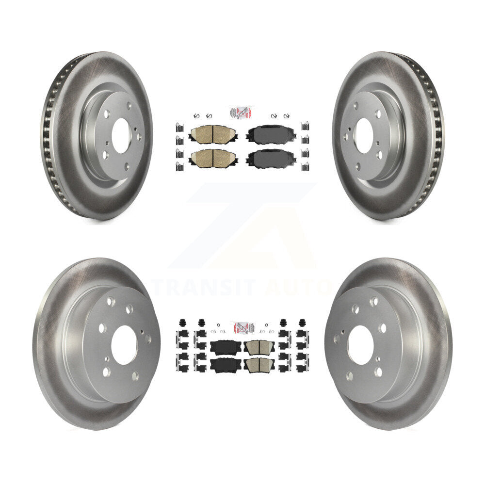 Transit Auto KGA-101189 Disc Brake Kit for 2006-2018 Toyota RAV4 - Front and Rear