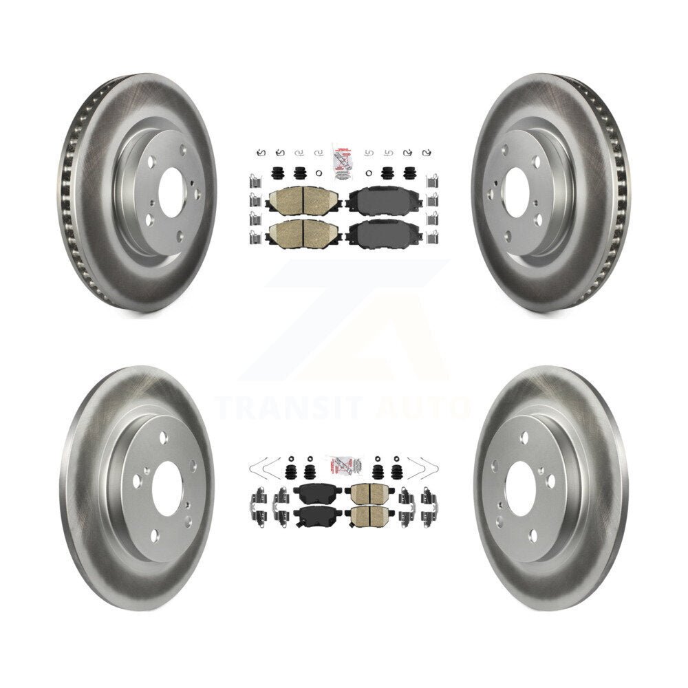 Transit Auto KGA-101198 Disc Brake Kit for 2009-2018 Toyota Corolla iM, Scion iM and More - Front and Rear