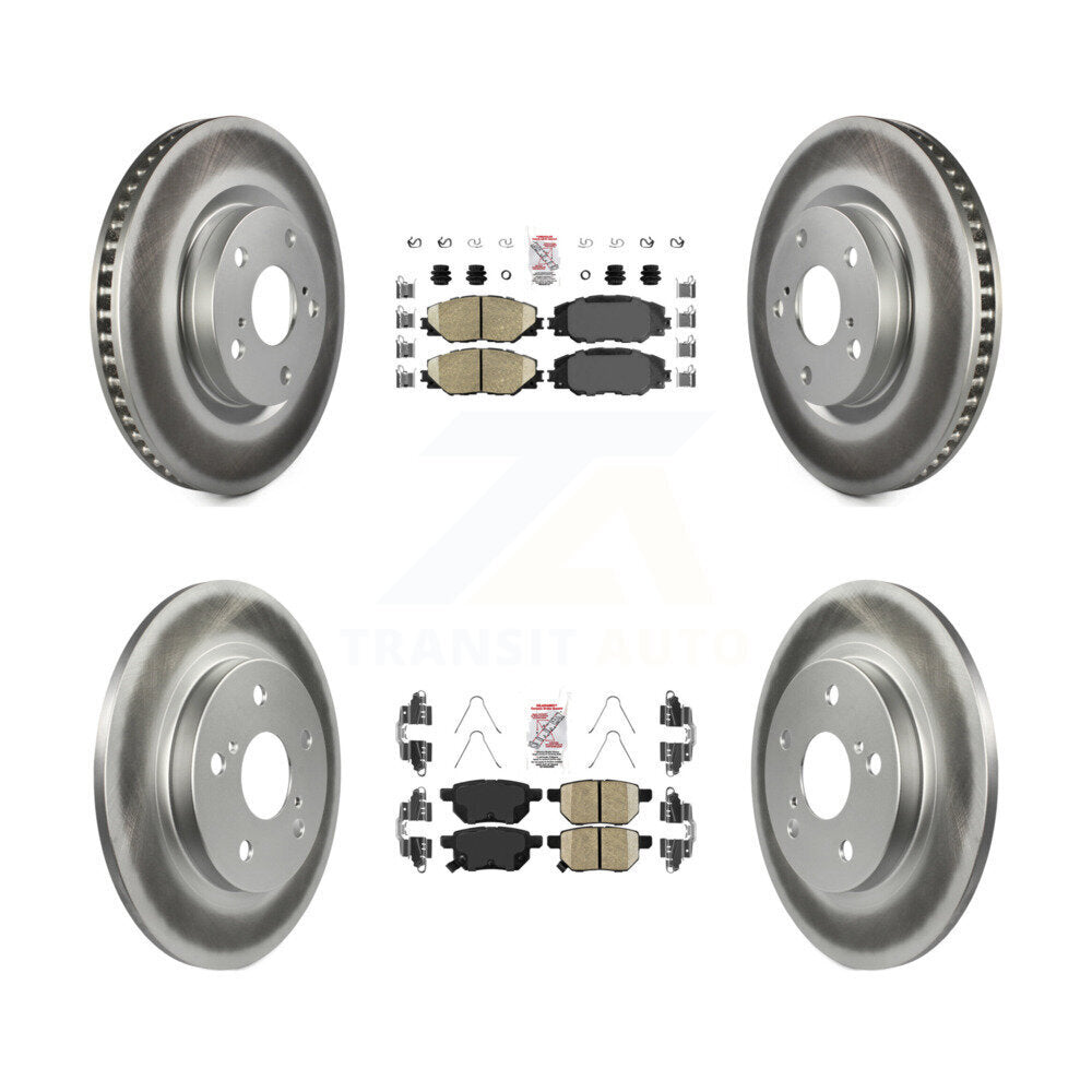 Transit Auto KGA-101202 Disc Brake Kit for 2009-2018 Toyota Corolla iM, Scion iM and More - Front and Rear